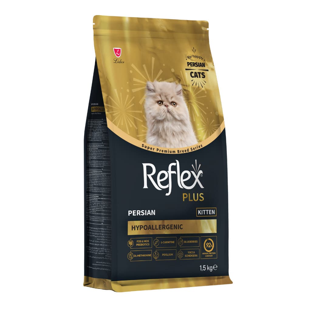 Reflex Plus Kitten Persian Hypoallergenic - Makanan Kucing Persia Super Premium Breed Series 1.5KG - gambar 1