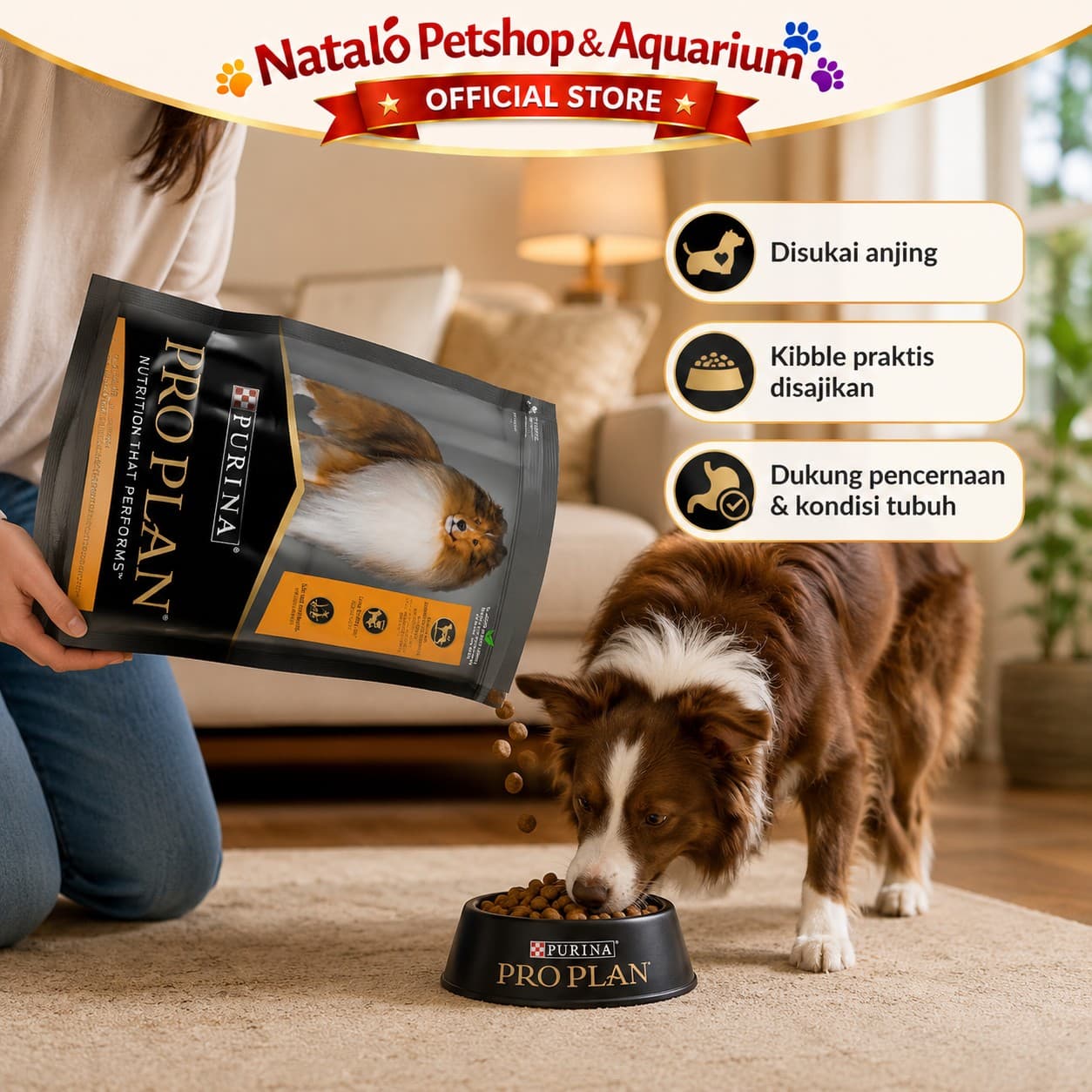 Pro Plan Dog Adult Dog Food Medium Chicken 3KG - Makanan Anjing Dewasa Sedang PROPLAN - gambar 5