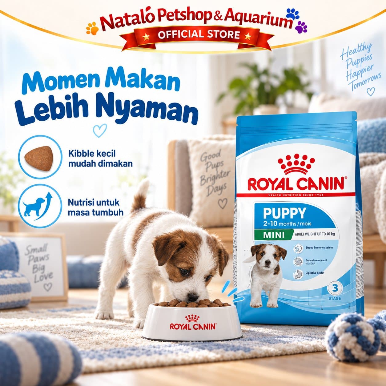 Royal Canin Mini Puppy 8KG Dry Dog Food - Makanan Anak Anjing Ras Kecil 8 KG - gambar 5