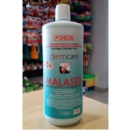 Malaseb 1LT / 1000ML / Shampoo Jamur Kucing Anjing poison mirip sebazole 1 Liter 1000 ML Sampo Scabies Ketombe Kerak Cat Dog - gambar 7
