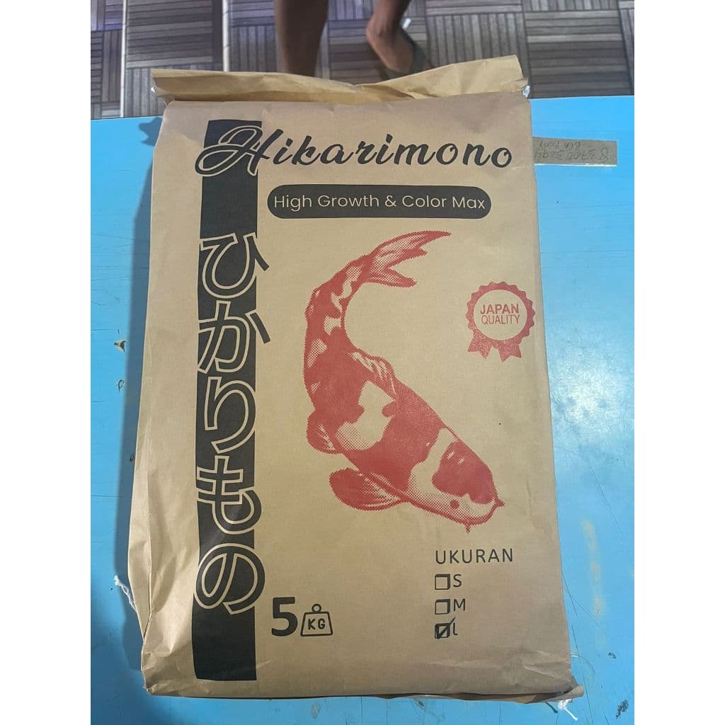 Hikarimono High Growth & Color Max 5KG - Pelet Makanan Ikan Hias Koi IMPORT x Kawarimono - gambar 1