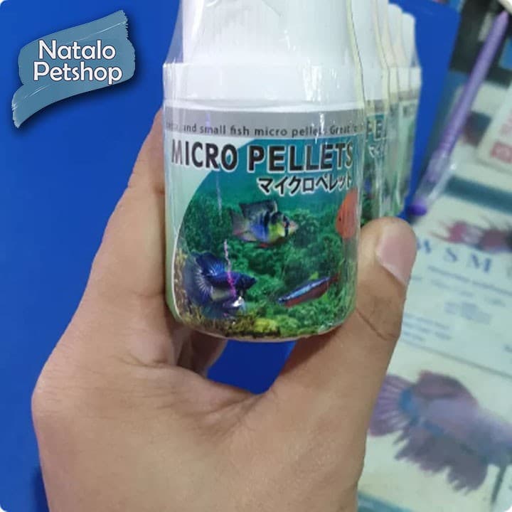 Micro Pellets / Pelet Mikro / Makanan Ikan Kecil / Tropical Fish Food / Tetra, Discus, Cupang - gambar 1