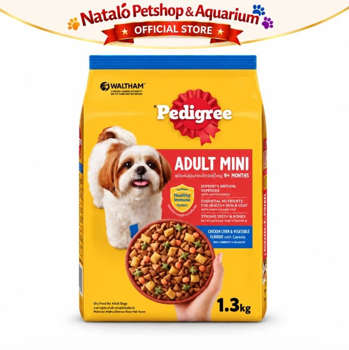 Pedigree Small Breed Adult Chicken Liver & Vegetable 1.3KG / Makanan Anjing Ras Kecil Murah Mini Dog Food 1.3 KG - gambar 6