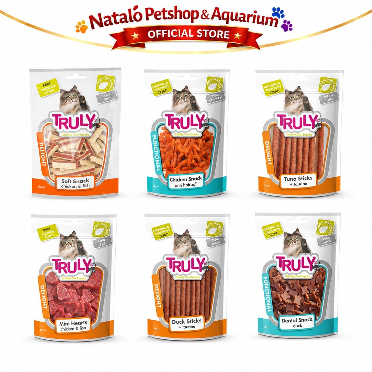 Truly Cat Treats 50GR - Snack Cemilan Kucing All Life Stages Segala Usia Ras Jajan Jajanan Treat Stick Chicken Tuna Duck Anti Hairball Assorted Treats 50 GR - gambar 7