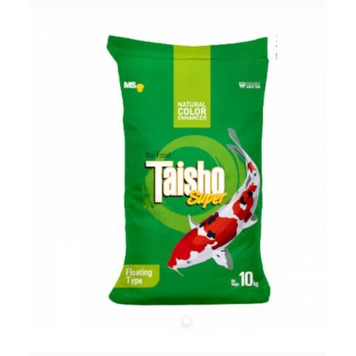 TAISHO Super Hijau Green 10KG 2mm/ 5mm - Makanan Ikan Hias Koi Murah - gambar 1
