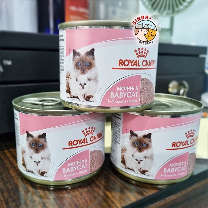 Royal Canin Mother & Baby Cat 195Gr Ultra Soft Mousse / Makanan Kaleng / Basah Kucing & Anak - gambar 1