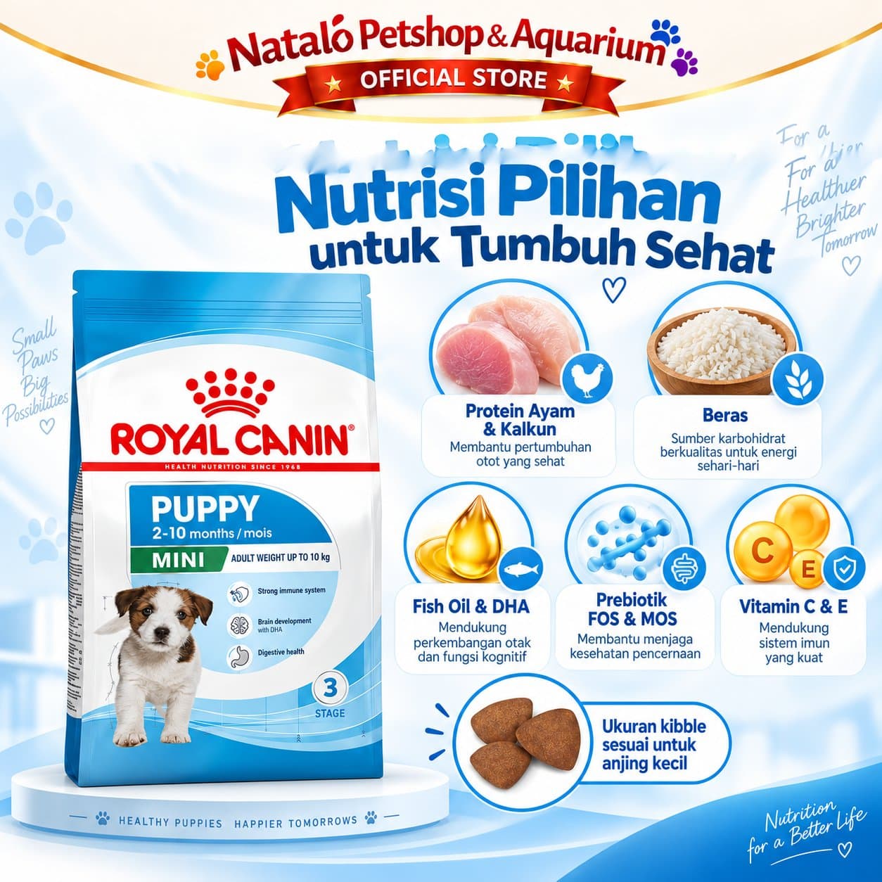 Royal Canin Mini Puppy 8KG Dry Dog Food - Makanan Anak Anjing Ras Kecil 8 KG - gambar 4
