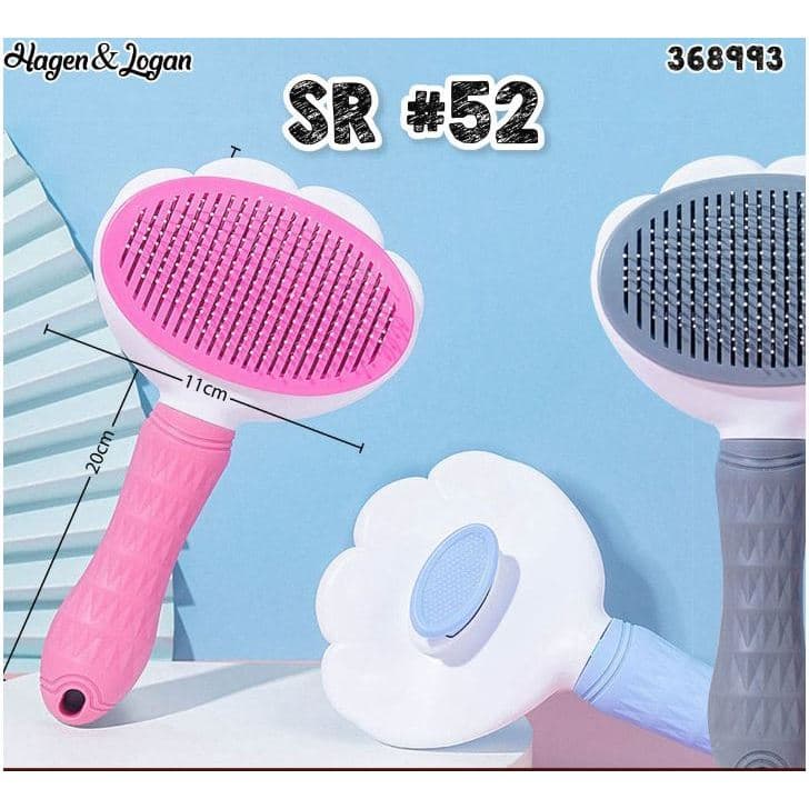 Sisir Slicker Automatic Hewan Kucing Anjing Kelinci SR 52 Pet Brush Cat Dog Otomatis - gambar 7