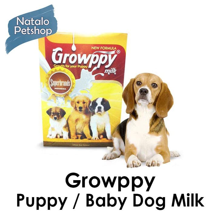 Growppy per SASET 30gr / Susu untuk Anak Anjing Murah / Growpy Milk Replacer Pengganti Susu Induk Puppy Puppies Dog - gambar 1