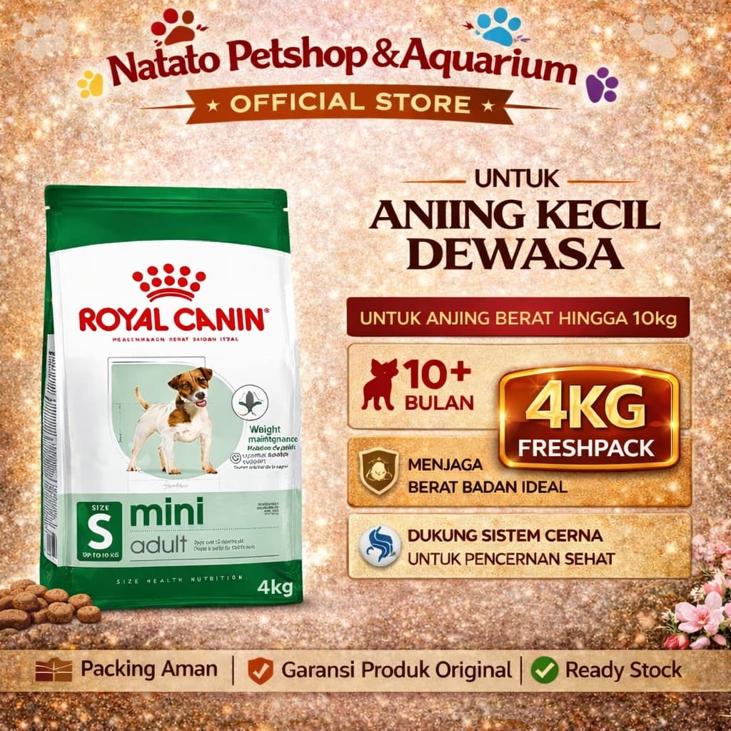Royal Canin Mini Adult Dog Food 4KG - Makanan Anjing Kecil Dewasa Murah