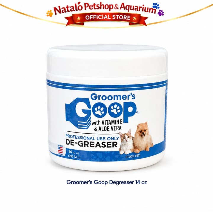 Groomer's Goop Degreaser 14oz (396ml) 423GR Conditioner Masker Bulu Rambut Hewan Peliharaan Kucing Anjing anti Kusut Pelembut Gimbal for Pet Cat Doog Grooming Groomers 14 oz - gambar 6