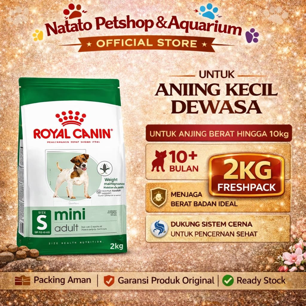 Royal Canin Mini Adult Dog Food 2KG - Makanan Anjing Dewasa Ras Kecil Dewasa Super Premium - gambar 1