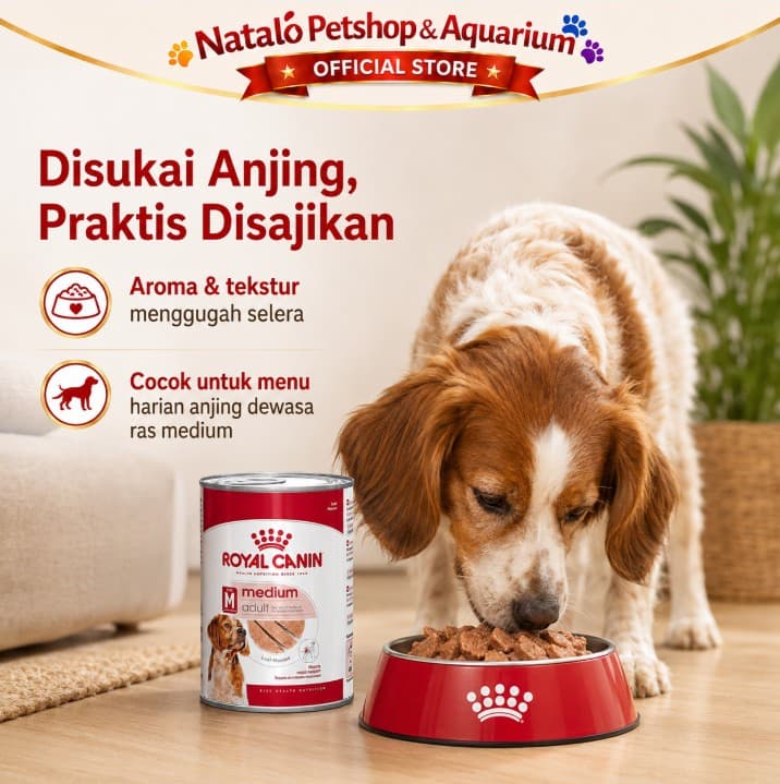 Royal Canin Medium Adult 410GR Wet Dog Food - Makanan Basah Anjing Ras Sedang 410 GR Kaleng - gambar 5