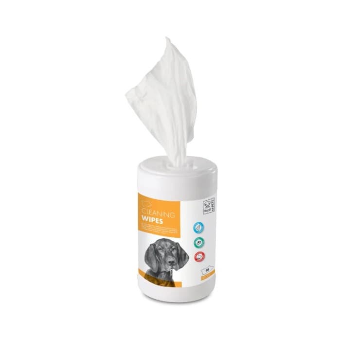 M-PETS Cleaning Wipes Bottle isi 80 lembar / ply / pcs - Tisu Basah Hewan Kucing Anjing Tissue Botol for Pet Cat Dog Wipe - gambar 1