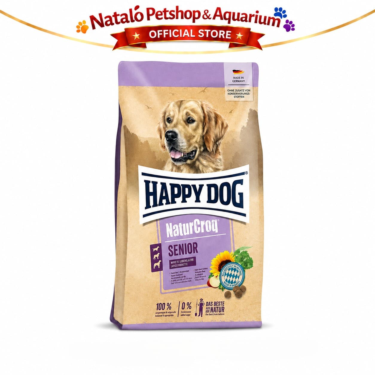 Happy Dog NaturCroq Senior 15KG Medium Large Breed Dog Food - Makanan Anjing Tua / Berumur Ras Besar 15 KG - gambar 6