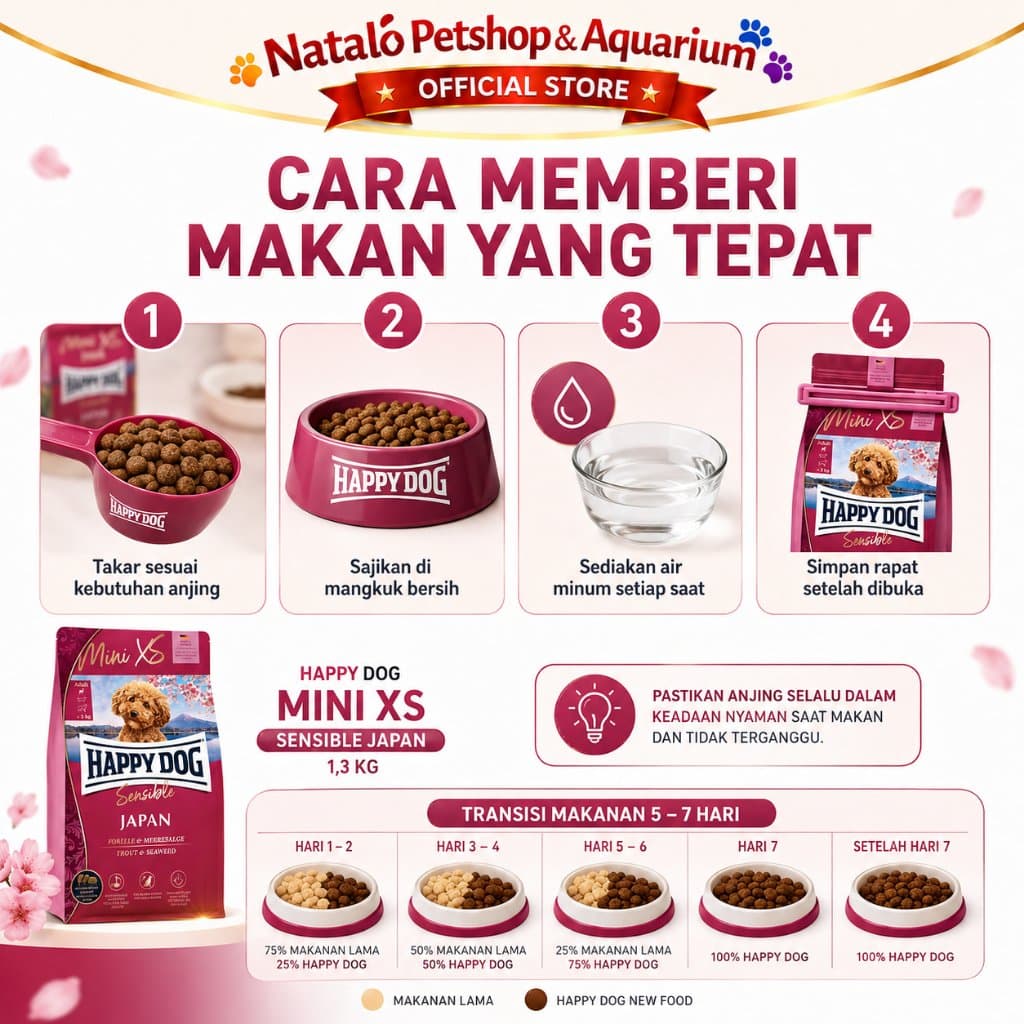 Happy Dog Supreme Mini XS Sensible Japan 1.3 KG -  Makanan Anjing Dewasa Ras Kecil Freshpack 1.3KG - gambar 3