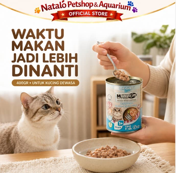 Markotops 400Gr Cat Food All Stages / Segala Umur / Makanan Kaleng Basah Kucing - gambar 4