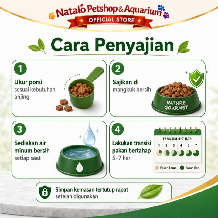 Kitchen Flavor Nature Gourmet Complete Dog Food for Small Breed Adult 10KG - Makanan Kering Anjing Dewasa Ras Kecil Mini 10 KG - gambar 4