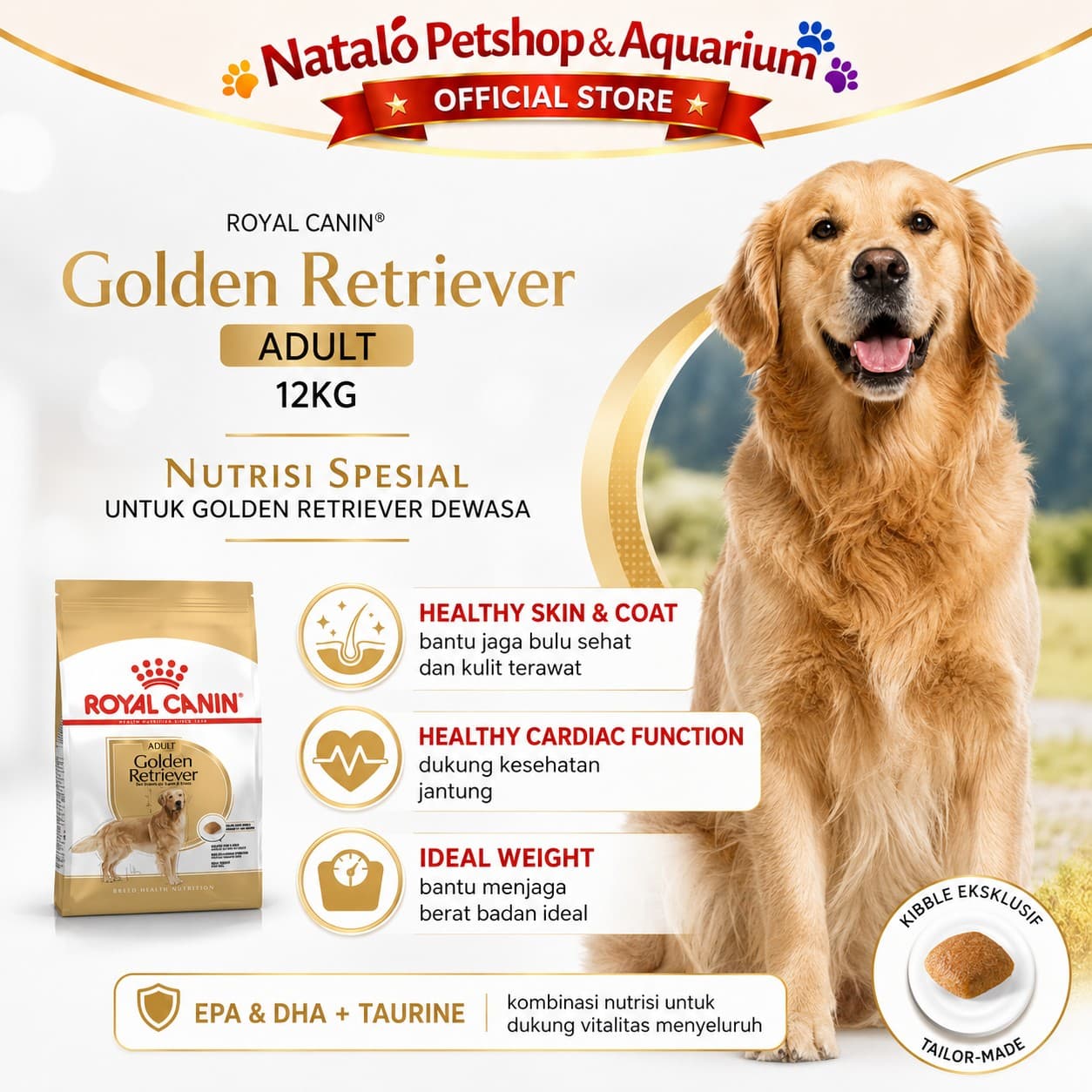 Royal Canin Golden Retriever Adult 12KG - Makanan Anjing Ras Besar 12 KG - gambar 2