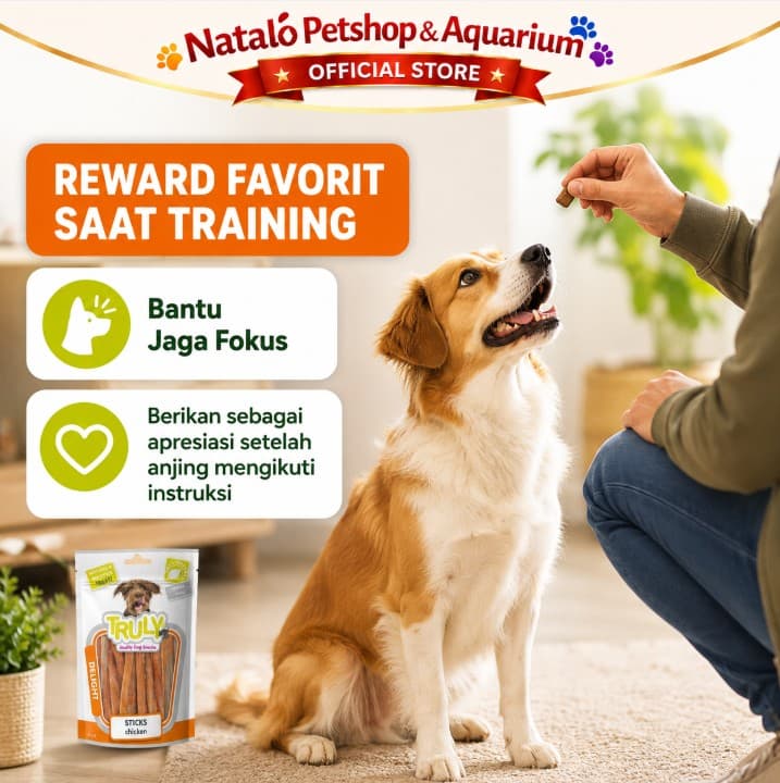 Truly Dog Treats 85gr / 90gr / 100gr - Snack Cemilan Anjing All Life Stages Segala Usia Ras Jajan Jajanan Treat Stick - gambar 4