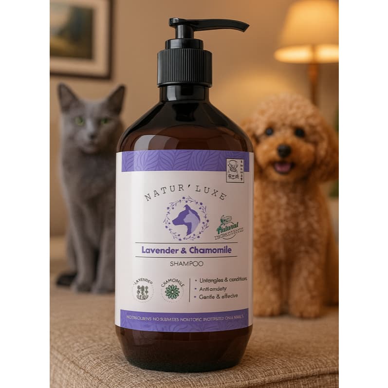 M-Pets Natur'luxe Shampoo 500ML for Cat and Dog Sampo untuk Kucing dan Anjing - gambar 7