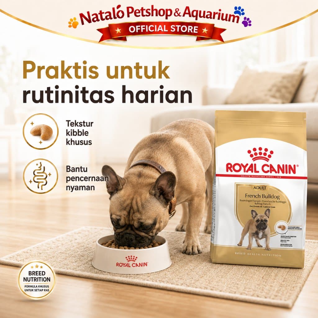Royal Canin French Bulldog Adult 3KG Dry Dog Food - Makanan Anjing Ras Frenchie Dewasa 3 KG - gambar 5