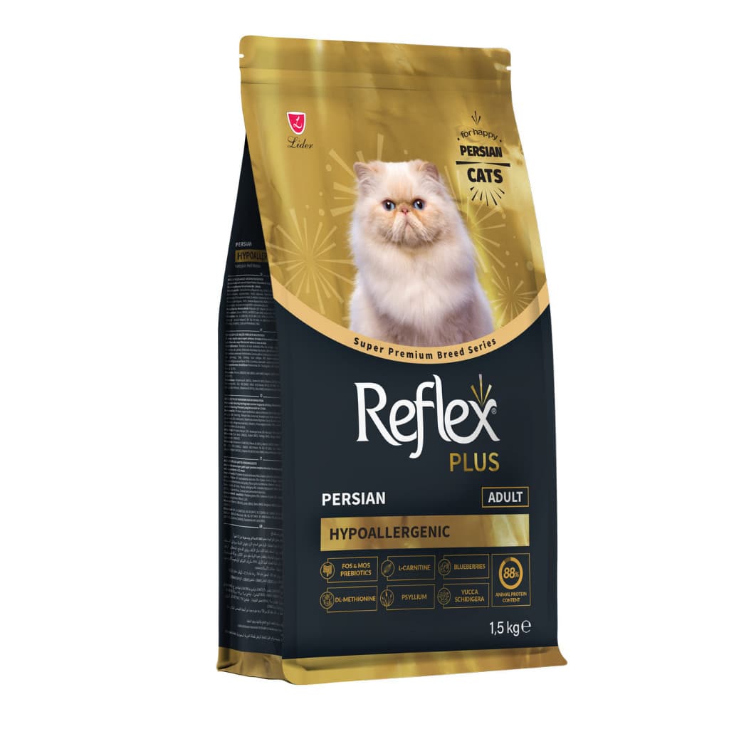 Reflex Plus Adult Persian Hypoallergenic - Makanan Kucing Persia Super Premium Breed Series 1.5KG - gambar 1