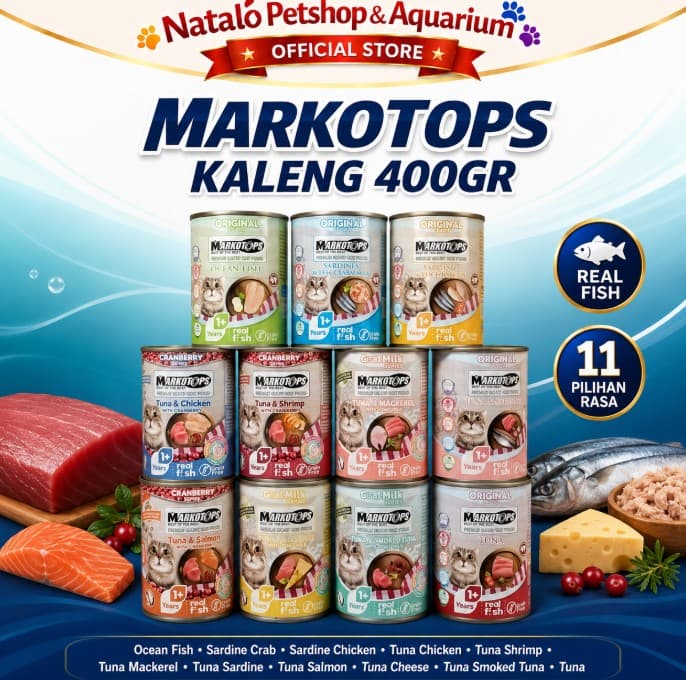 Markotops 400Gr Cat Food All Stages / Segala Umur / Makanan Kaleng Basah Kucing - gambar 7