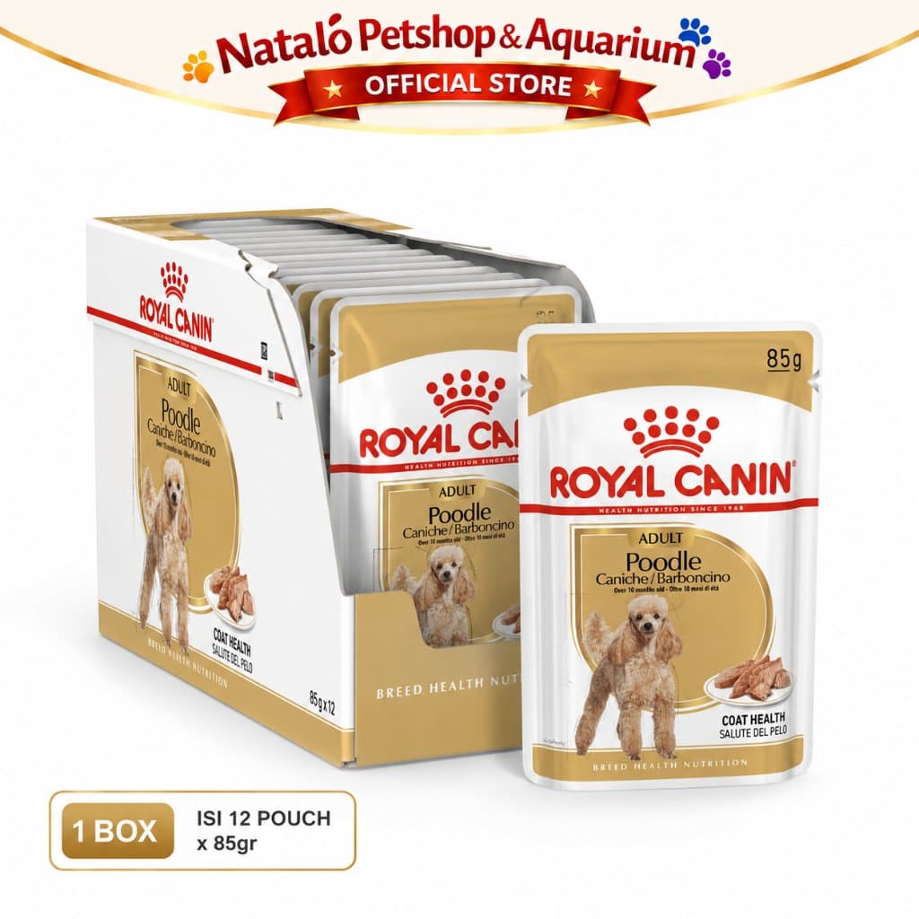 Royal Canin Adult Poodle Pouch Wet Food 1 BOX isi (12pcs X 85gr) - Makanan Basah Saset Ras Pudel - gambar 6