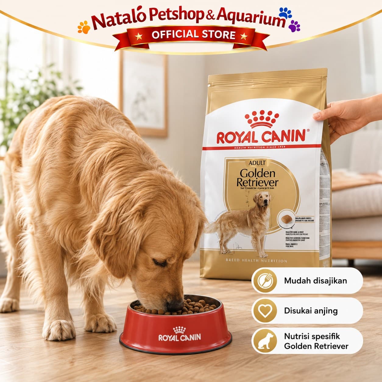 Royal Canin Golden Retriever Adult 12KG - Makanan Anjing Ras Besar 12 KG - gambar 5
