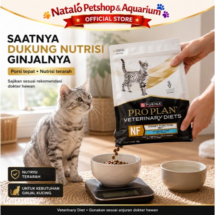 Pro Plan NF Kidney Function 2KG Advance Care Veterinary Diets Dry Cat Food 2KG - Renal Special Makanan Kucing Kering untuk Ginjal 2 KG ProPlan Purina - gambar 5