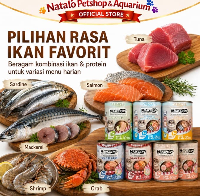 Markotops 400Gr Cat Food All Stages / Segala Umur / Makanan Kaleng Basah Kucing - gambar 2