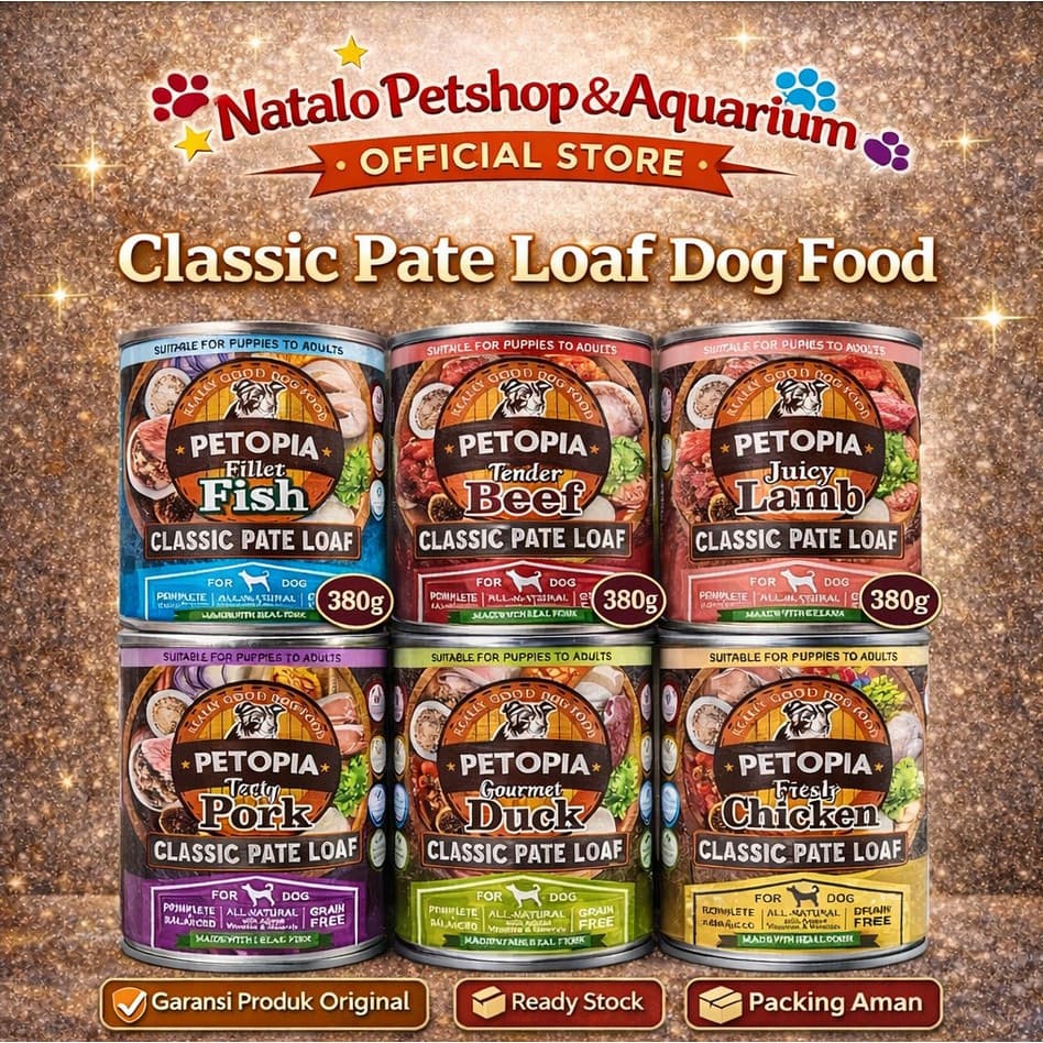 Petopia Dog Food 380Gr/Makanan Kaleng Anjing/Canned/Lamb/Beef/Fish/Duck/Chicken - gambar 1