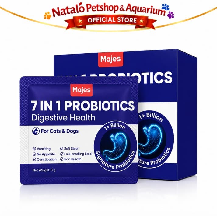 Majes 7-IN-1 7in1 Probiotics Powder Digestive Health Cat and Dog Supplements - Vitamin Pencernaan - gambar 6