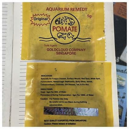 Pomate Original 5Gr/Obat Ikan Hias Ampuh - gambar 1