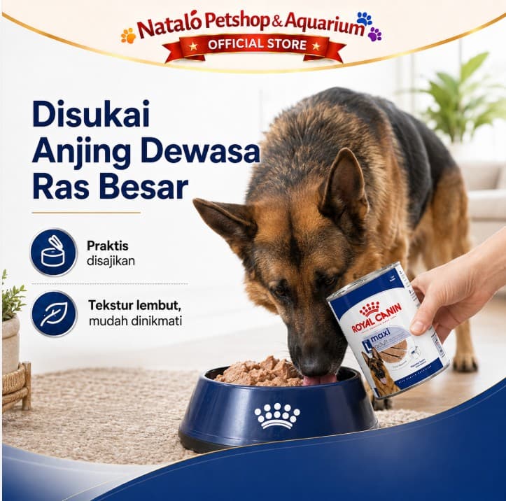 Royal Canin Maxi Adult 410GR Wet Dog Food - Makanan Basah Anjing Ras Besar 410 GR Kaleng - gambar 5