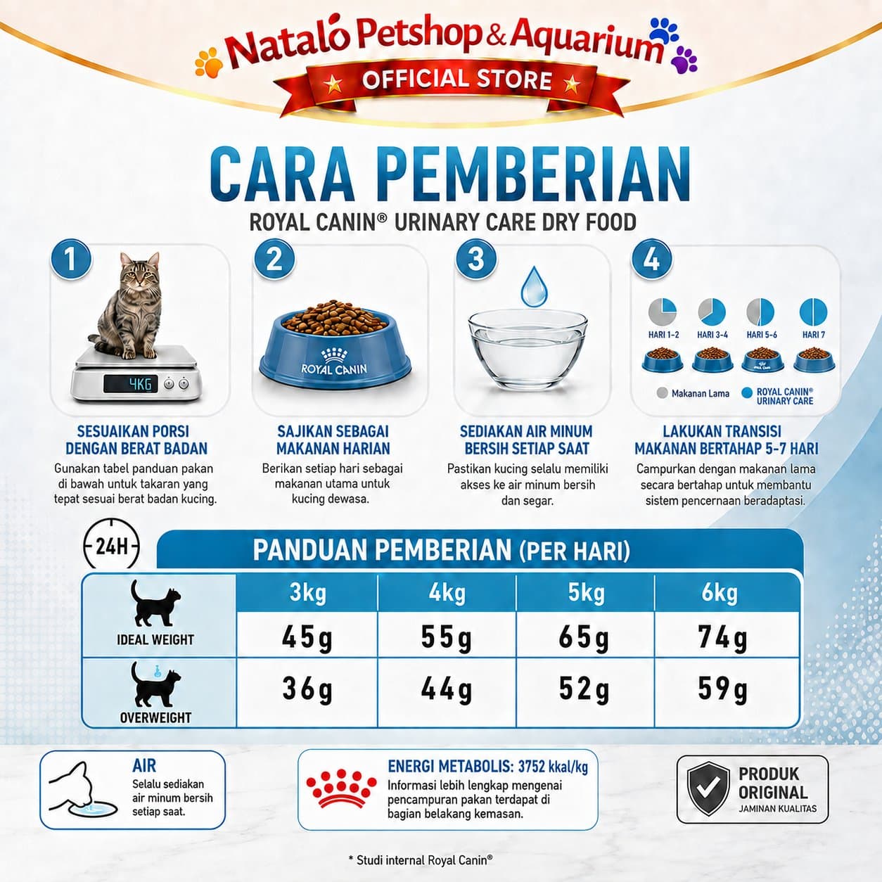 Royal Canin Urinary Care 4KG Adult Cat Food - Makanan Kering Kucing Dewasa untuk Kesehatan Kantung Kemih / FLUTD 4 KG - gambar 3