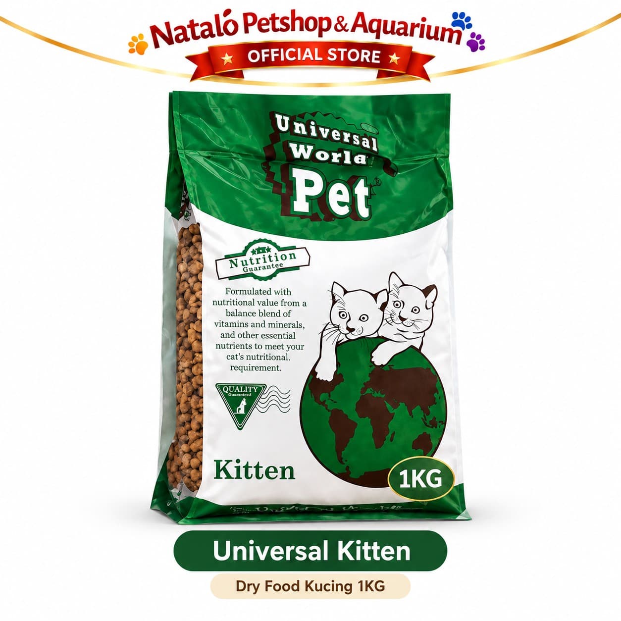 Universal World Pet Kitten 1KG Dry Cat Food - Makanan Kering Anak Kucing 1 KG - gambar 8