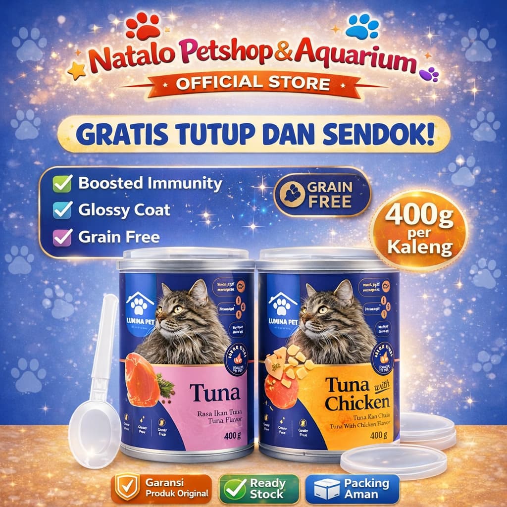 Lumina Pet Canned Wet Food All Life Stages 400Gr - Makanan Basah Kaleng Kucing Semua Umur - gambar 1