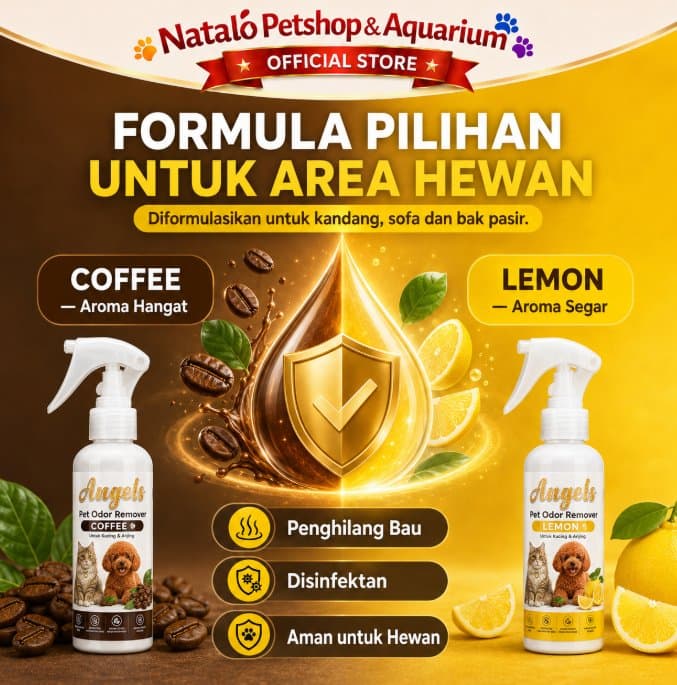Angels PET ODOR NEW FORMULA 250ML Penghilang Bau Pesing & Kotoran Hewan Peliharaan Spray for Pet Cat Dog Disinfektan Pengharum Pasir Kucing Anjing Lingkungan Wangi Bersih Harum 250 ML - gambar 3