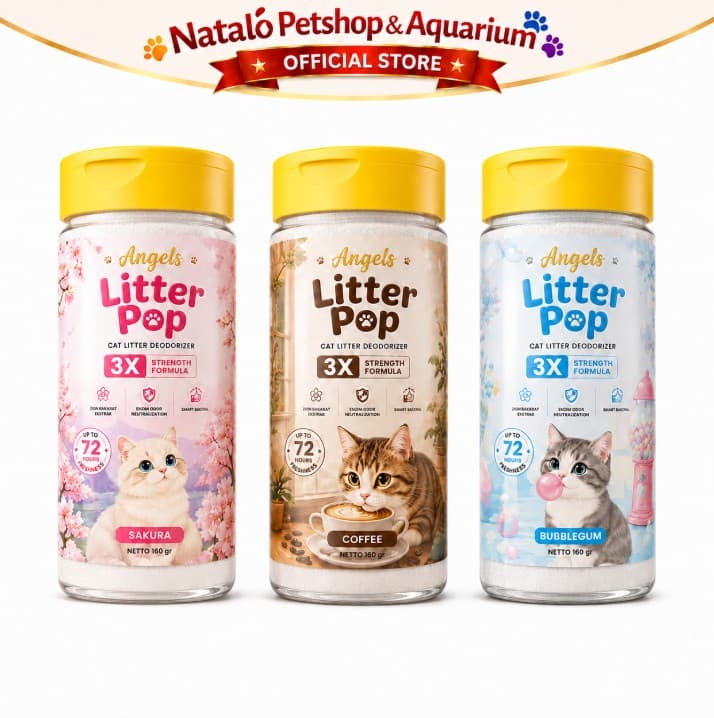 Angels Litter Pop 160GR Cat Litter Deodorizer Bloom Pewangi Bak Pasir Kucing - gambar 6