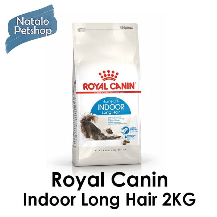 Royal Canin Indoor Long Hair 2kg - Makanan Kucing Bulu Panjang
