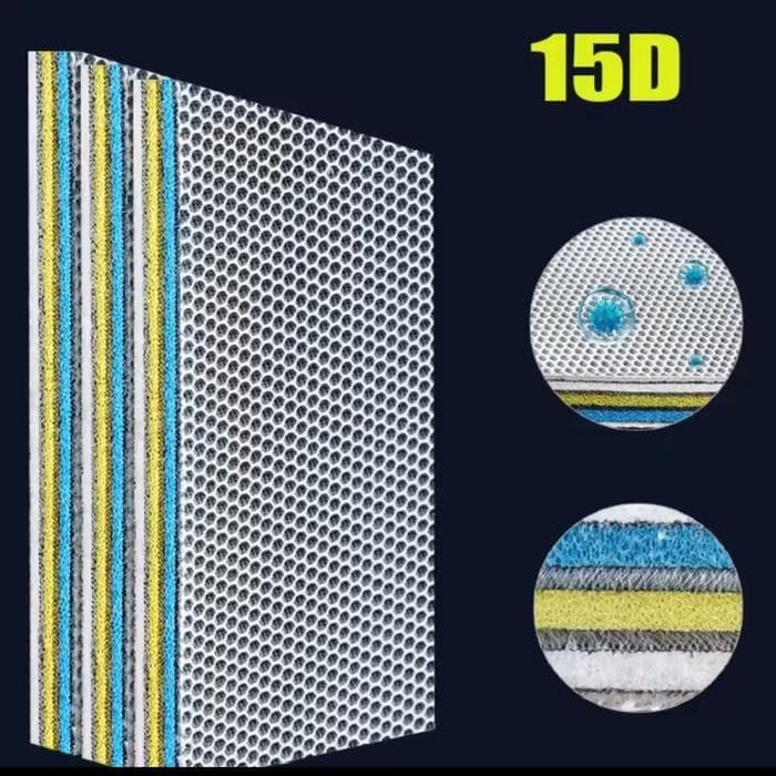 Busa Kapas Filter Aquarium Kolam 15D 15 Layers 30x40x2 CM Import Tahan Lama Bahan Tebal Lebih Bersih - gambar 1