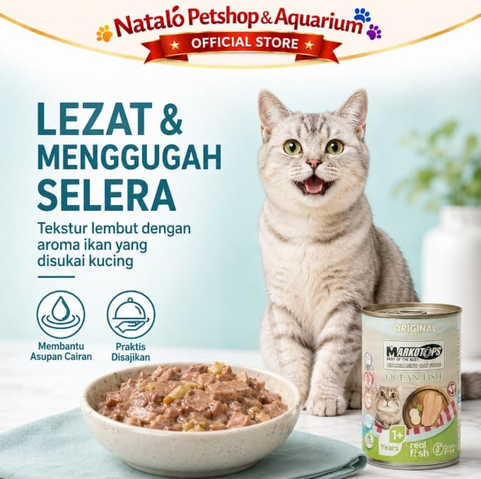 Markotops 400Gr Cat Food All Stages / Segala Umur / Makanan Kaleng Basah Kucing - gambar 3