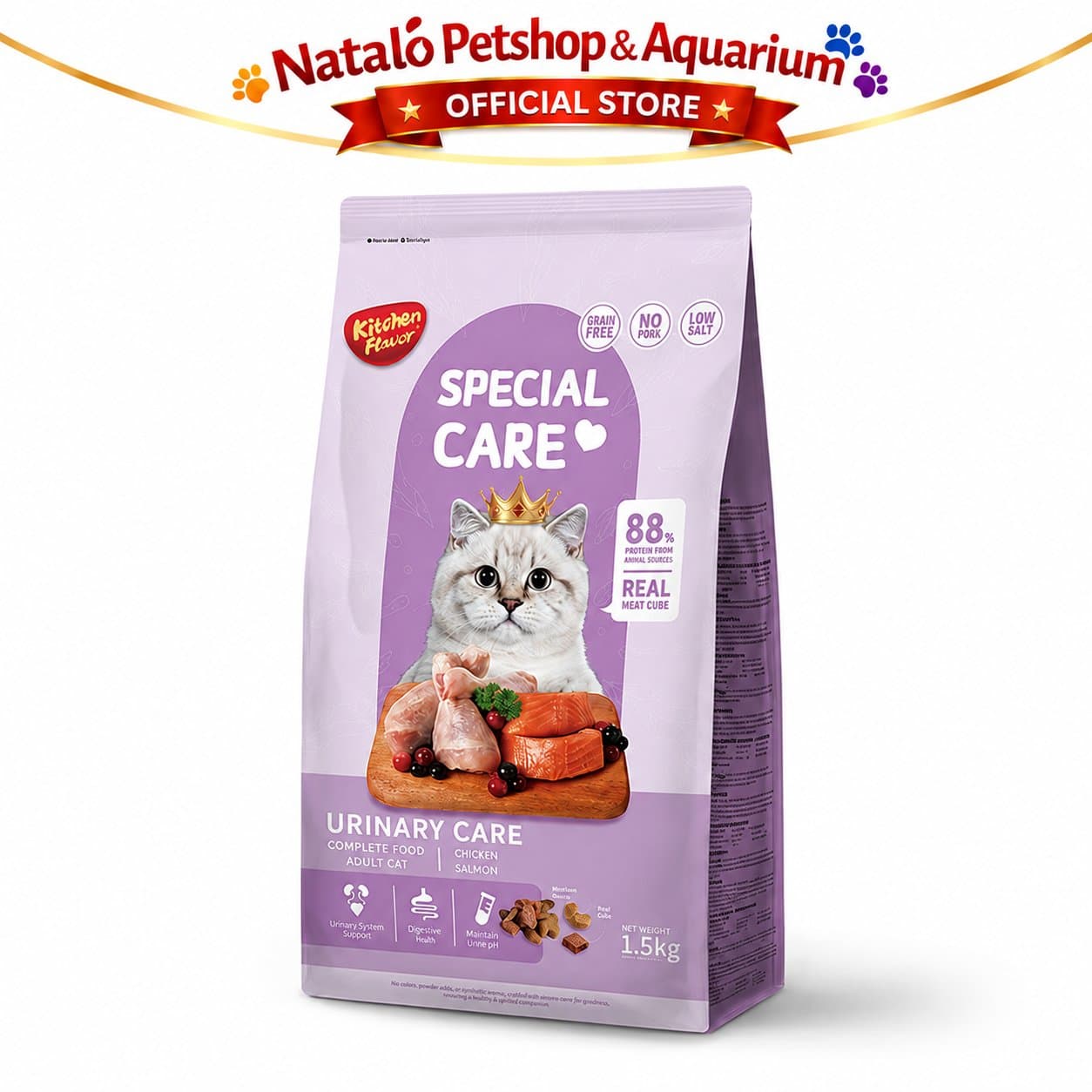 Kitchen Flavor Special Care Urinary Care Adult Cat Food 1.5KG - Makanan Kucing Dewasa untuk Kesehatan Kantung Kemih / FLUTD 1.5 KG - gambar 6