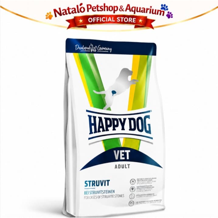 Happy Dog Vet Struvit 1KG Urinary S/O Adult Dog Food - Makanan Anjing Dewasa untuk Pengobatan Saluran Kencing Kemih FLUTD 1 KG - gambar 6