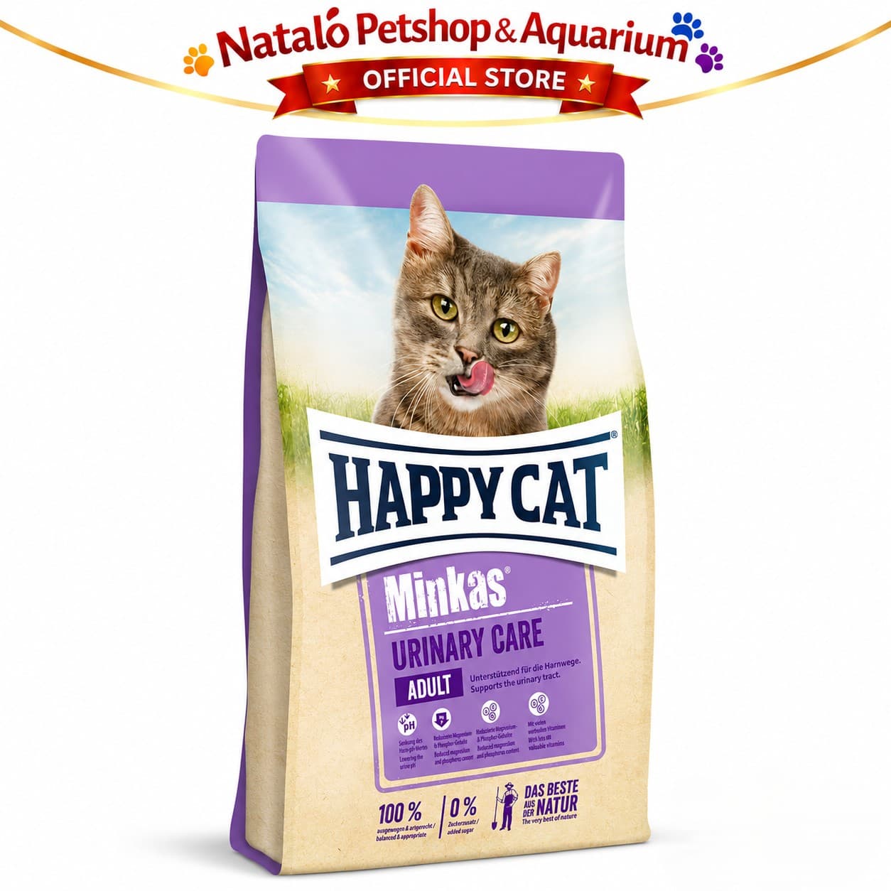 Happy Cat Minkas Urinary Care 10 KG - Makanan Kucing Kering Dewasa Dry Cat Food untuk mencegah FLUTD 10KG - gambar 6