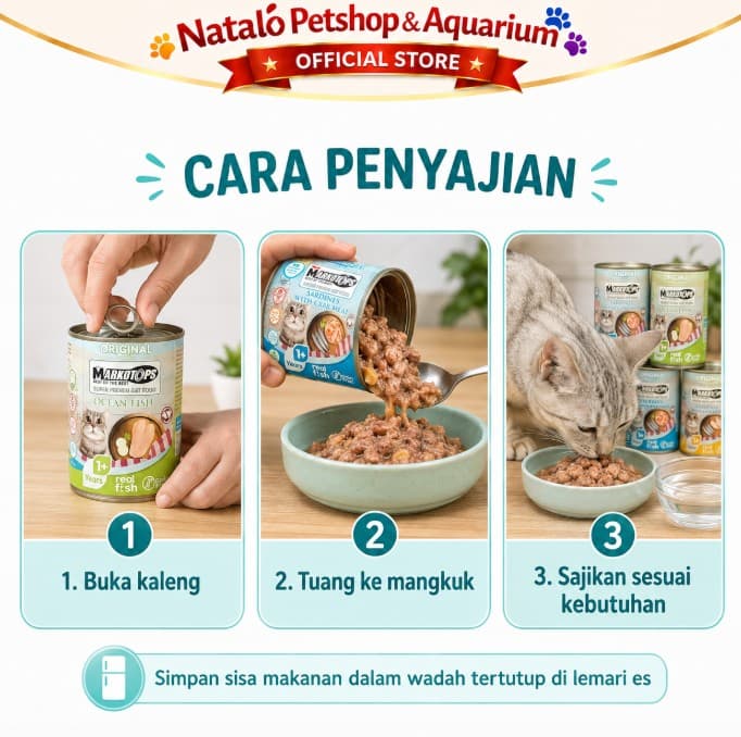 Markotops 400Gr Cat Food All Stages / Segala Umur / Makanan Kaleng Basah Kucing - gambar 6