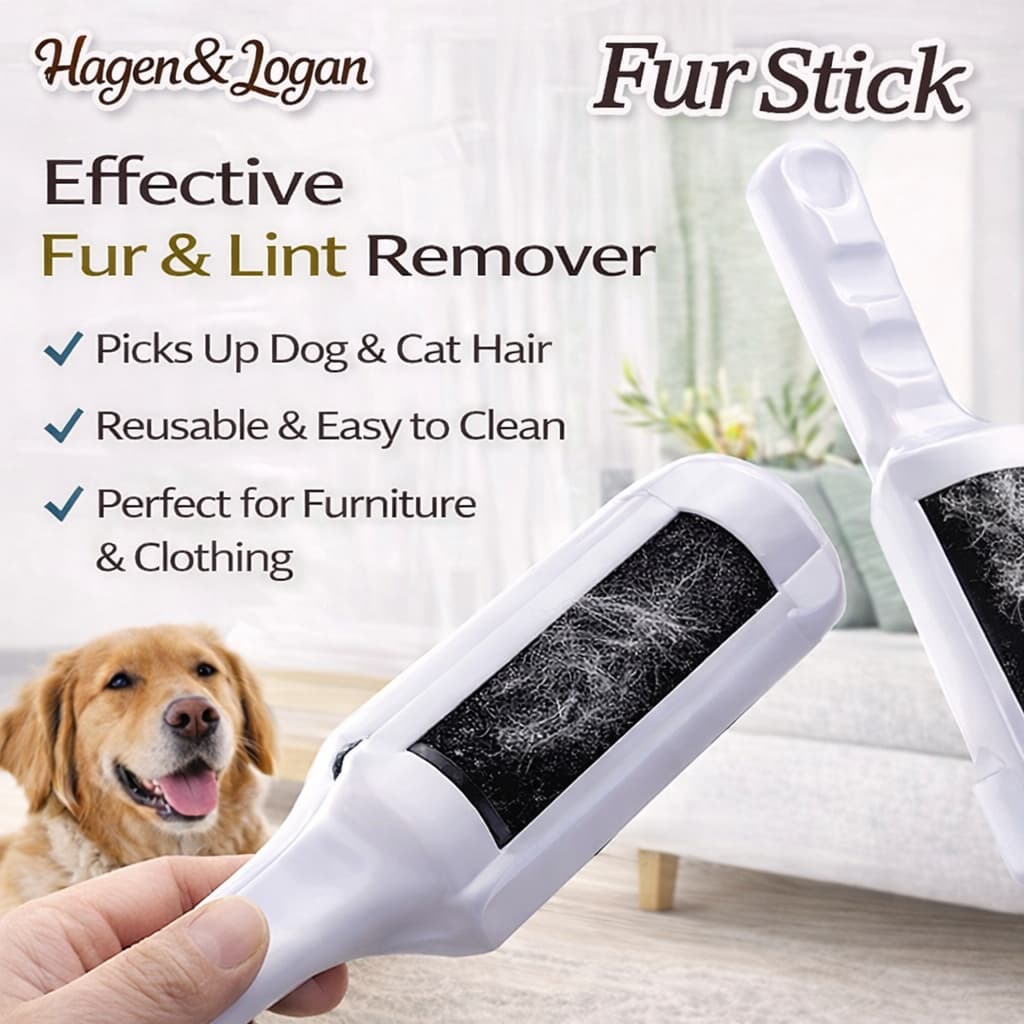 Fur Stick Hair Roller - Pembersih Bulu Hewan Kucing Anjing Kelinci dari Furnitur seperti Sofa Tempat Tidur FURSTICK Lint Stik - gambar 1