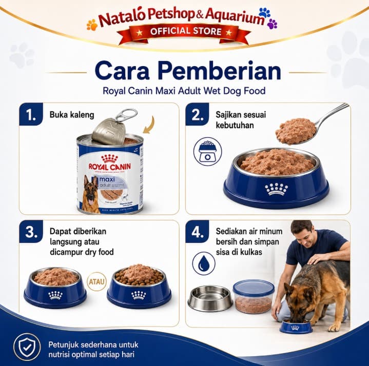 Royal Canin Maxi Adult 410GR Wet Dog Food - Makanan Basah Anjing Ras Besar 410 GR Kaleng - gambar 3